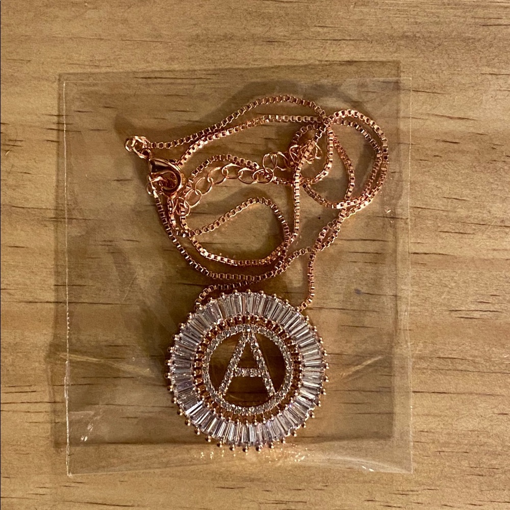 Initial “A” Letter Necklace
